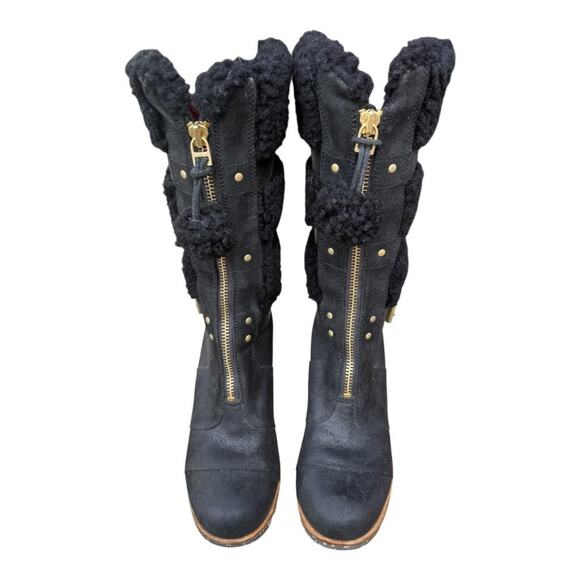 Sorel Helen Wedge Holiday Boot Waterproof EUC Women size 8.5 - Picture 4 of 10